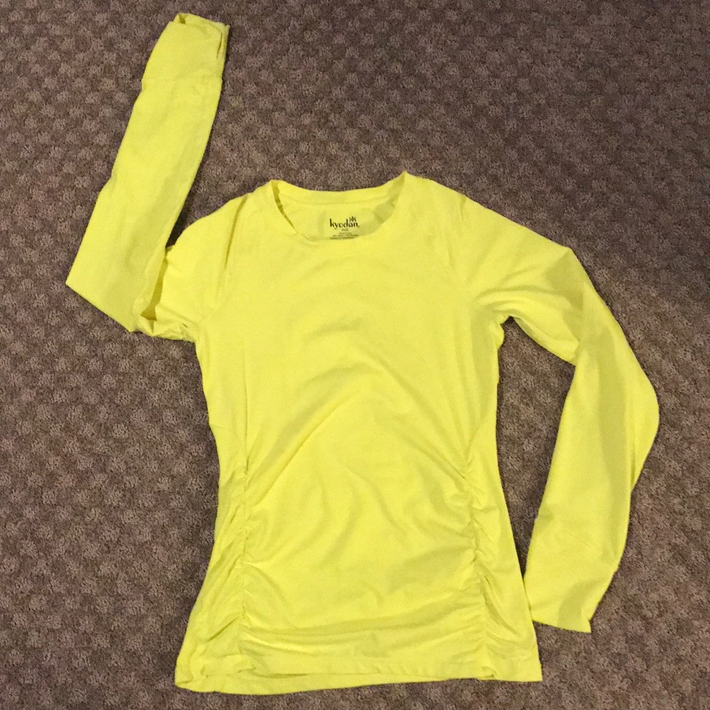 Bright Yellow long sleeve with winched sides